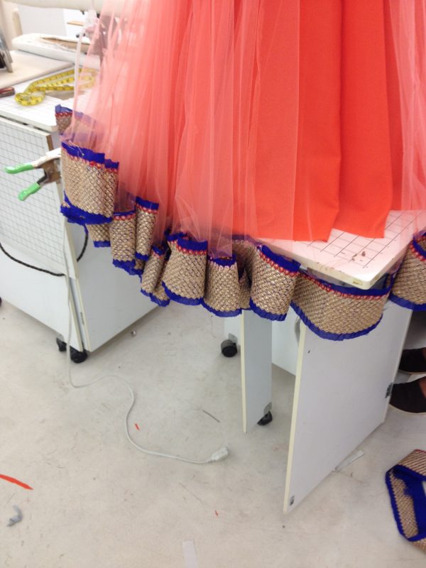 Sewing classes in chicago: tchad: reshma: workroom: workshop: studio: lehenga: choli: hem: ghagra