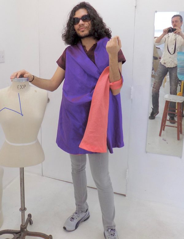 sewing classes: chicago: tchad: nathan: asymmetric vest: linen: silk