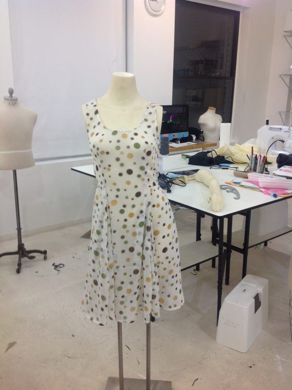 sewing classes in chicago: tchad: sheer: dress: first project