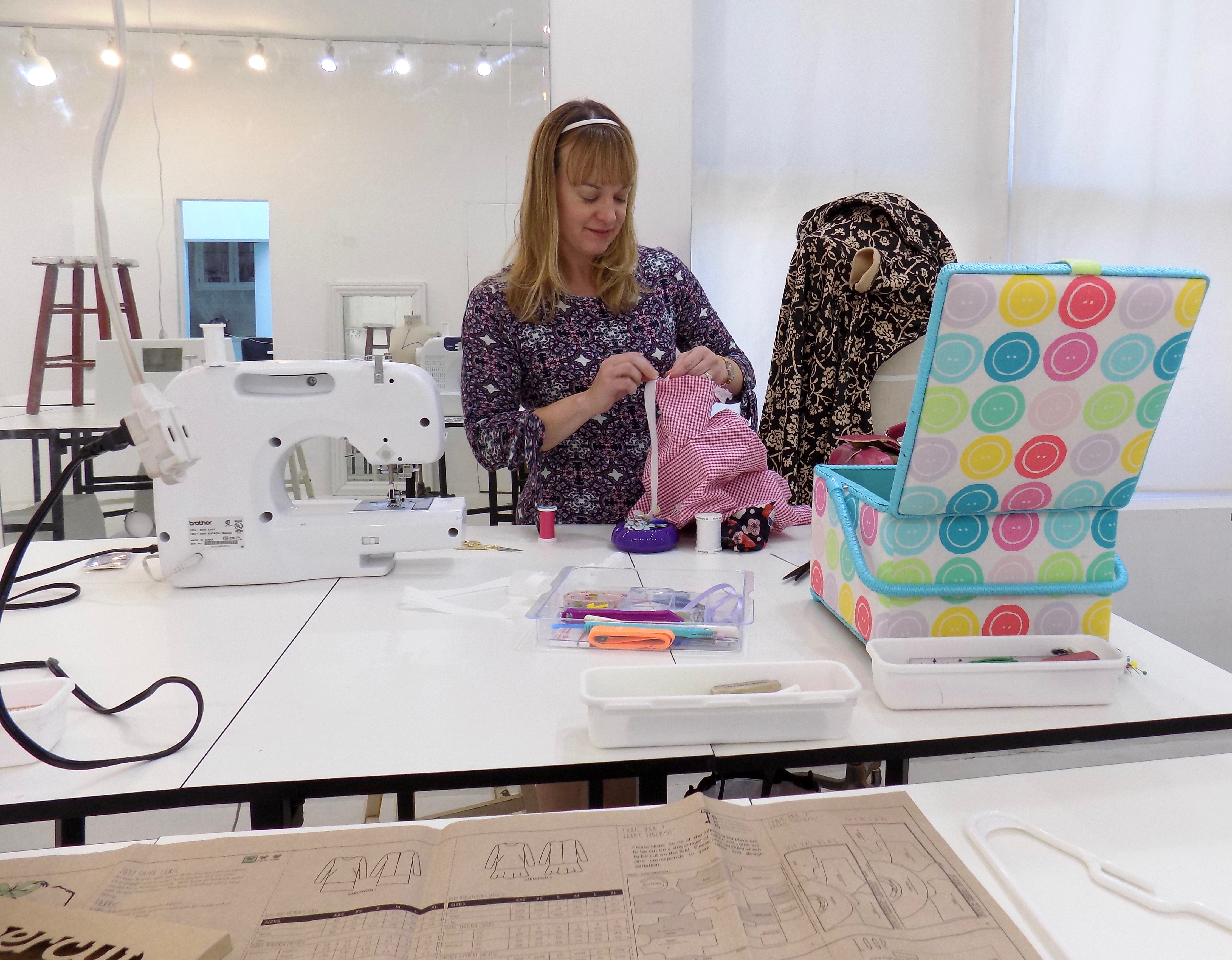 Sewing Classes in Chicago: Tchad: Erin Benoit: Workroom: Studio: Internal v. External