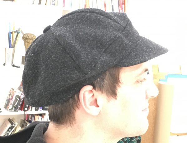Sewing classes in Chicago: Tchad: Workroom: Studio: David Ray: Green Pepper: F724: Cap: Billed Beret: 