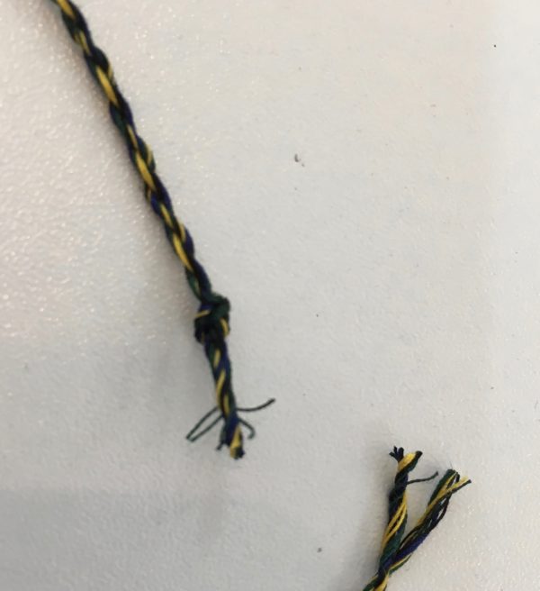 Sewing classes in Chicago: Tchad: Workroom: Studio: matching cord after spinning