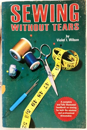 Cover of Sewing Without Tears by Violet Wilson at the Tchad workroom sewing studio in Chicago